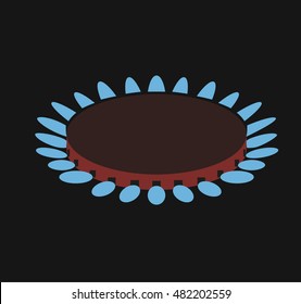 Gas burners vector illustration