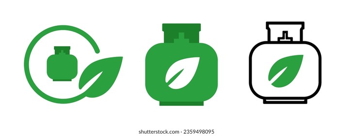gas can icon bio eco biogas clean energy canister 