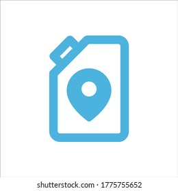 gas can icon flat vector logo design trendy illustration signage symbol graphic simple