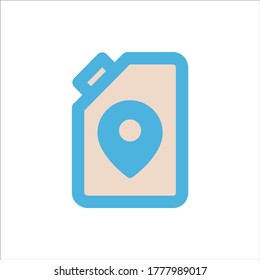 gas can icon flat vector logo design trendy illustration signage symbol graphic simple