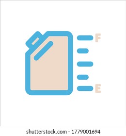 Logo-Design der Gasdose-Symbol flache Vektorgrafik-Design modische Illustrationssymbole