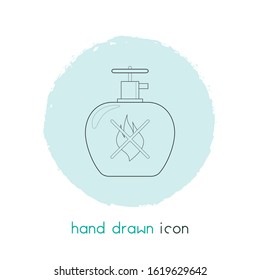 Gas can icon line element. Vector illustration of gas can icon line isolated on clean background for your web mobile app logo design.