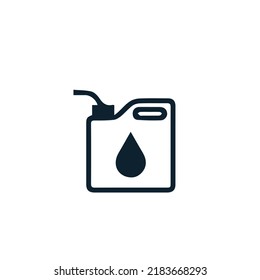 Gas Can Icon Stock Illustration On White Background