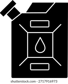Línea de lata de gas Diseño de ícono de Vector