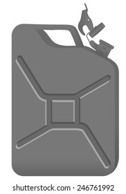 gas can on a white background.