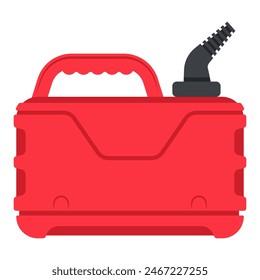 Gas can vector cartoon illustration isolated on a white background.