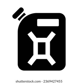 Gas Can Vector Glyph Icon For Personal And Commercial Use.
