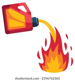 Gas canister icon isolated vector illustration on white background