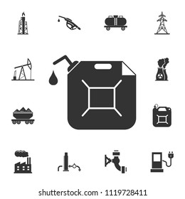 Gas canister icon. Simple element illustration. Gas canister symbol design from Petrol collection set. Can be used for web and mobile on white background