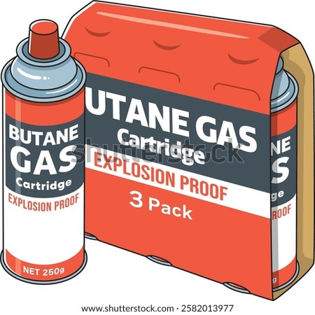 Gas canisters in sets of 3