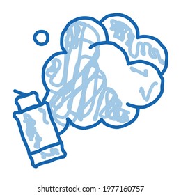 gas cans sketch icon vector. Hand drawn blue doodle line art gas cans sign. isolated symbol illustration