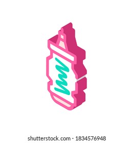 Gas Centrifuge For Uranium Enrichment Isometric Icon Vector. Gas Centrifuge For Uranium Enrichment Sign. Isolated Symbol Illustration