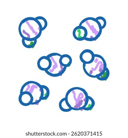 gas chemistry doodle icon sketch vector. gas chemistry sign. isolated symbol illustration