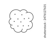 Gas cloud line outline icon