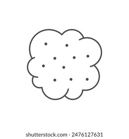 Symbol für Umriss der Gaswolkenlinie