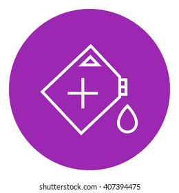 Gas container line icon.