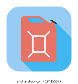 Gas Container. Single flat color icon. Vector illustration.