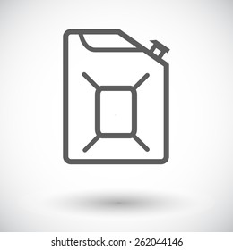 Gas Containers. Single flat icon on white background. Vector illustration.