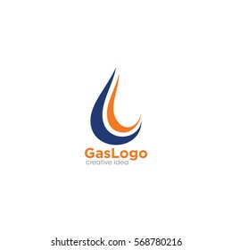 Gas Creative Concept Logo Design Template
