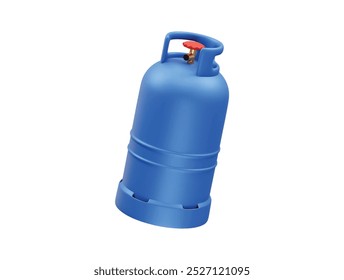 Gas cylinder 3d icon rendering illustration