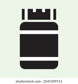 Gas cylinder or container icon vector illustration.