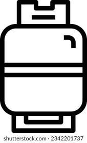 Gradientsymbol für Gasflaschen - Einzelsymbol, Vektorgrafik