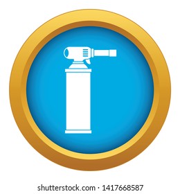 Gas cylinder icon blue vector isolated on white background for any design
