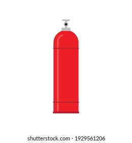 Gas cylinder icon design isolated on white background
