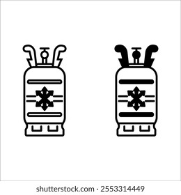 gas cylinder icon Propane Gas Tank icon color is editable