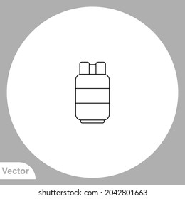 Gas cylinder icon sign vector,Symbol, logo illustration for web and mobile