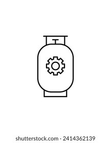 gas cylinder icon, vector best line icon.