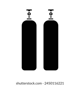 gas cylinder icon vector design template simple and clean