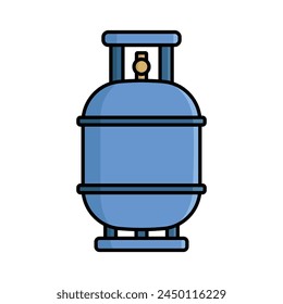 Gasflasche Icon Vektorgrafik Design Vorlage Einfach und sauber