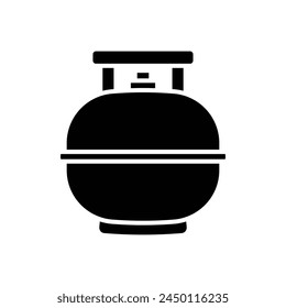 gas cylinder icon vector design template simple and clean