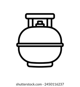 gas cylinder icon vector design template simple and clean