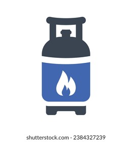 Gas cylinder Icon, Vector Graphics