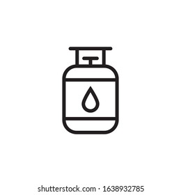 Gas cylinder icon vector isolated