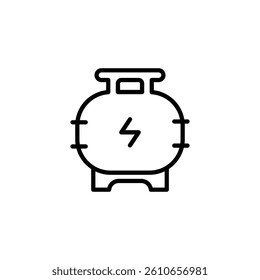 gas cylinder outline icon vector design good for web or mobile app