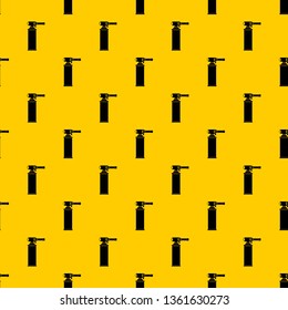 Gas cylinder pattern seamless vector repeat geometric yellow for any design