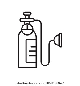 Gas Cylinder Simple line icon