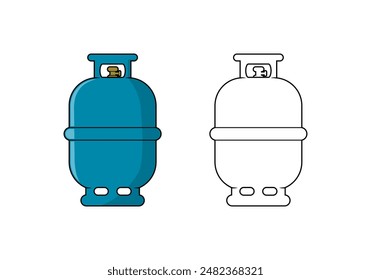 Gas Cylinder Tank Design Illustration vector eps format suitable for your design needs logo illustration animation etc
