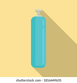 Gas cylinder tank icon. Flat illustration of gas cylinder tank vector icon for web design