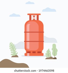 Gas Cylinder Gas Tank Lpg Lng Stock Vector (Royalty Free) 1974463598 ...