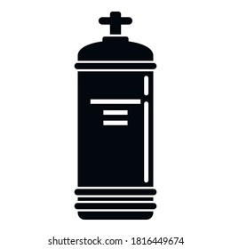 Gas cylinder valve icon. Simple illustration of gas cylinder valve vector icon for web design isolated on white background