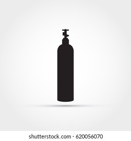 Gas cylinder vector icon