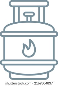 Gas Cylinder vector icon. Can be used for printing, mobile and web applications.