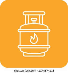 Gas Cylinder vector icon. Can be used for printing, mobile and web applications.