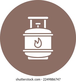Gas Cylinder vector icon. Can be used for printing, mobile and web applications.