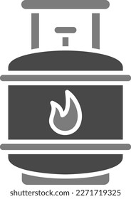 Gas Cylinder vector icon. Can be used for printing, mobile and web applications.