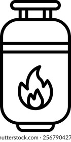 Gas Cylinder vector icon. Can be used for printing, mobile and web applications.